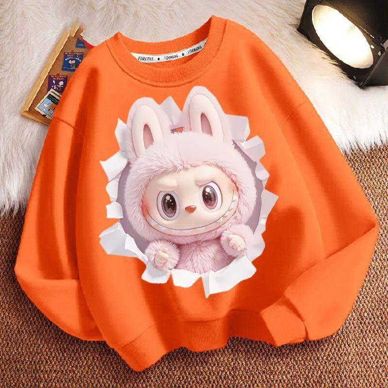 Frühlings- und Herbst-Mode-Hoodie mit Rundhalsausschnitt für Jungen und Mädchen, Kinder-Langarm-Oversize-Hoodie-Jacke 150 von Joom DACH