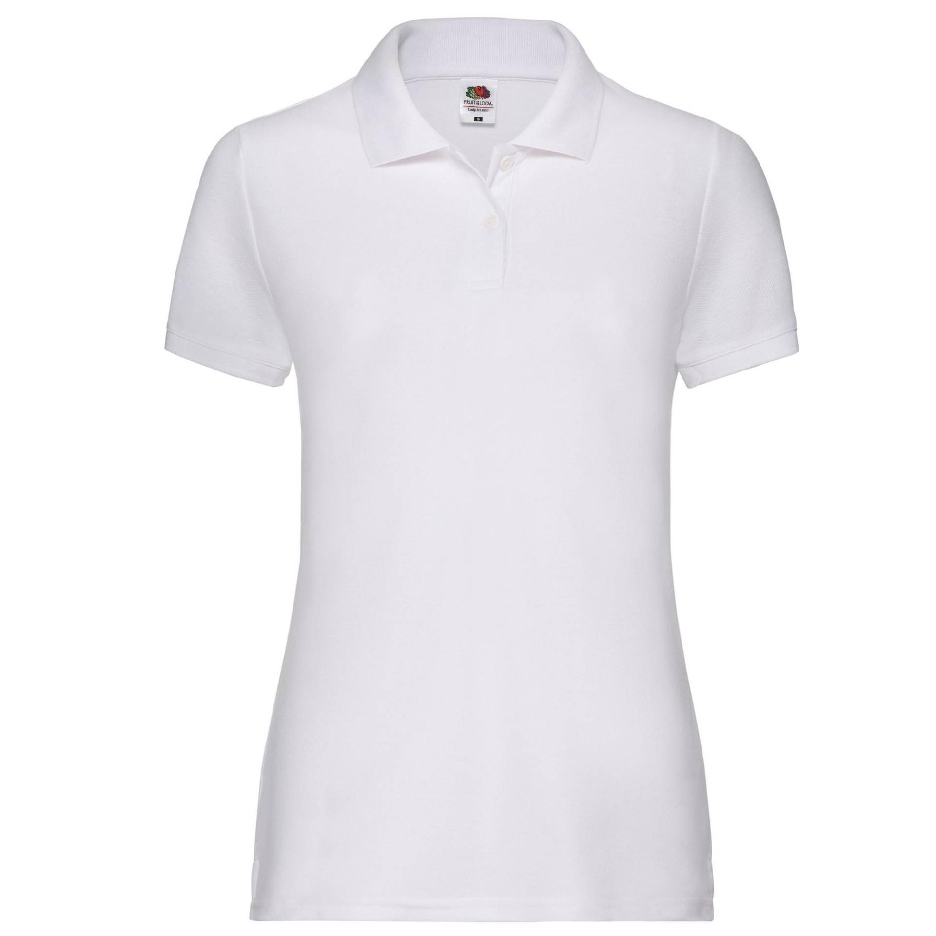 Fruit of the Loom Damen/Damen Lady Fit 65/35 Poloshirt XS weiß von Joom DACH