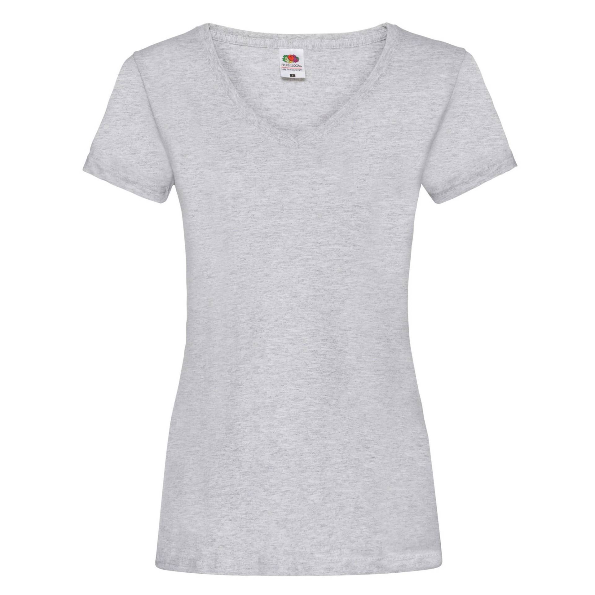 Fruit of the Loom Damen/Damen Valueweight Heather Deep V T-Shirt XS grau Fruit of the Loom Damen/Damen Valueweight Heather Deep V T-Shirt XS grau von Joom DACH