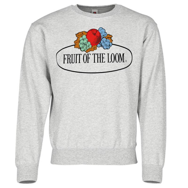 Fruit of the Loom Herren Sweatshirt mit Vintage-Logo-Print XXL grau von Joom DACH