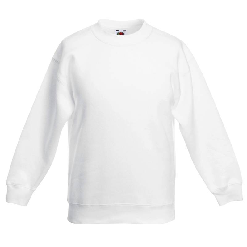 Fruit of the Loom Kinder Unisex Classic 80/20 Set-In Sweatshirt (2er Pack) 12-13 weiß von Joom DACH