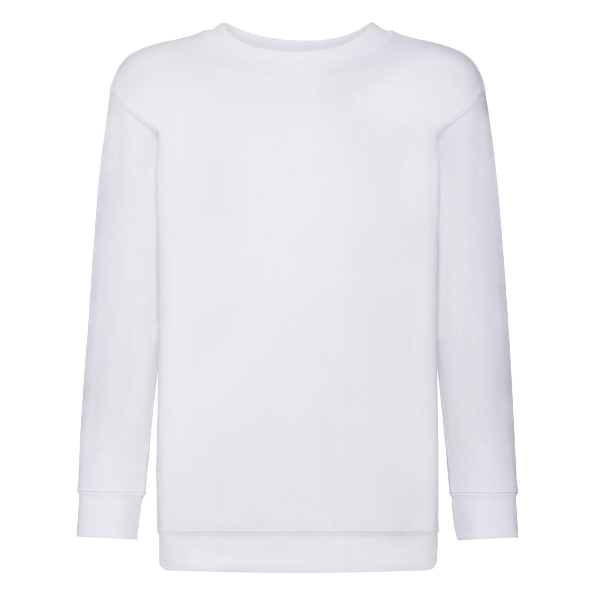 Fruit of the Loom Kinder Unisex Set In Sleeve Sweatshirt (2er Pack) 14-15 weiß von Joom DACH