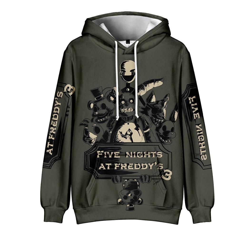 Fünf Nächte bei Freddy's Herren Hoodie Anime Hoodies Männer Frauen Streetwear Pullover Harajuku Hoodies Sweatshirt Kleidung XL von Joom DACH