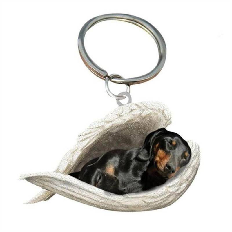 Für Frauen Haustier Schlüsselanhänger Schmuck Geschenk Schlüsselanhänger Tier Schlüsselanhänger Hund Schlüsselanhänger Auto Schlüsselanhänger Hund Anhänger Dachshund von Joom DACH