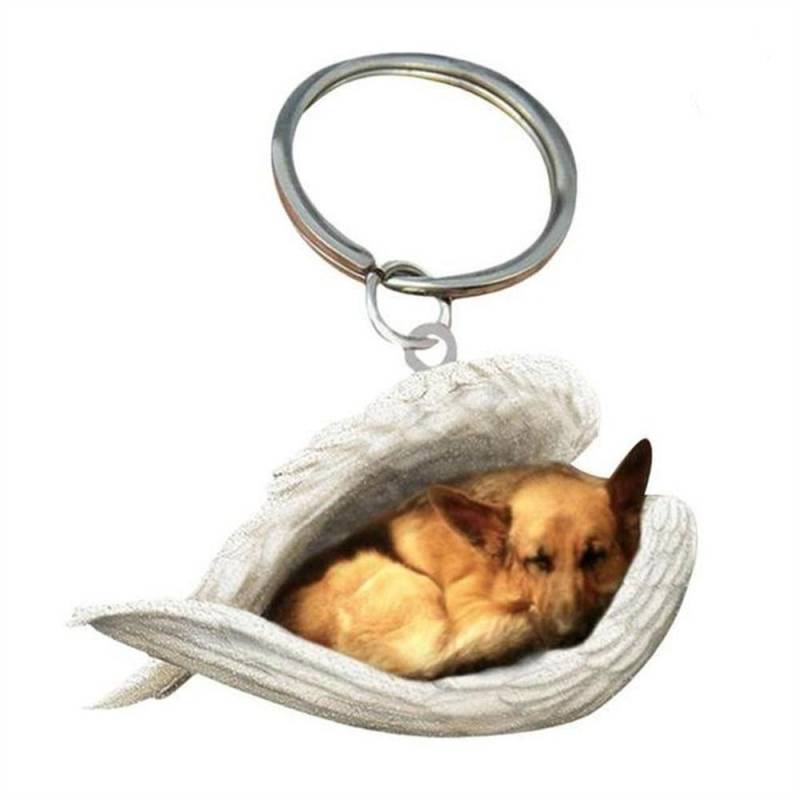 Für Frauen Haustier Schlüsselanhänger Schmuck Geschenk Schlüsselanhänger Tier Schlüsselanhänger Hund Schlüsselanhänger Auto Schlüsselanhänger Hund Anhänger German Shepherd von Joom DACH