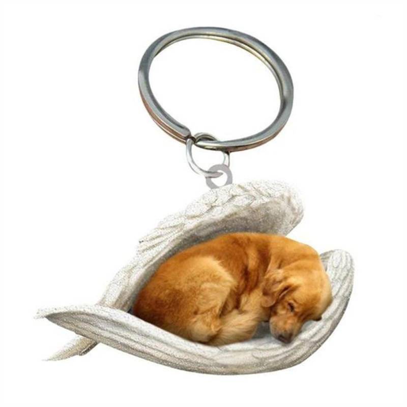 Für Frauen Haustier Schlüsselanhänger Schmuck Geschenk Schlüsselanhänger Tier Schlüsselanhänger Hund Schlüsselanhänger Auto Schlüsselanhänger Hund Anhänger Golden Retriever von Joom DACH