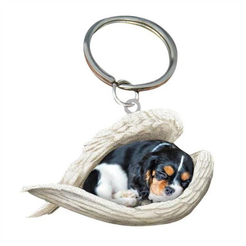 Für Frauen Haustier Schlüsselanhänger Schmuck Geschenk Schlüsselanhänger Tier Schlüsselanhänger Hund Schlüsselanhänger Auto Schlüsselanhänger Hund Anhänger Spaniel von Joom DACH