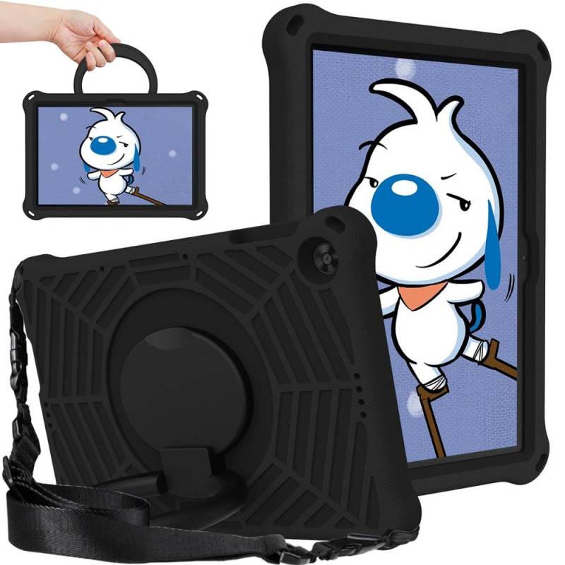 Für Huawei MatePad T10 T10s 2020 AGS3-L09 AGS3-W09 AGRK-L09 AGRK-W09 Hülle EVA Kids Safe Pull Ring Stoßfest Schultergurt Ständer Tablet-Abdeckung Huawei MatePad T10 2020 schwarz von Joom DACH
