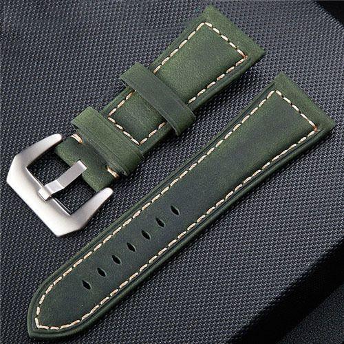 Für Panerai Uhrenarmband Echtleder Band Herren Damen Original PAM111/441/312 Factory Crazy Horse Gürtel 18mm 20mm 22mm 24mm Samsung Uhr HUAWEI 24mm von Joom DACH
