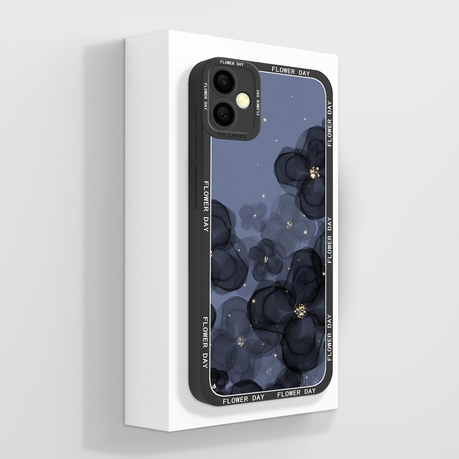 Für Samsung Galaxy A05 A05s Hülle Rückseite Mode Design Displayschutzfolie stoßfest quadratisch flüssig matt weich Silikon Anti Drop für Samsung Bumper Samsung A05s von Joom DACH