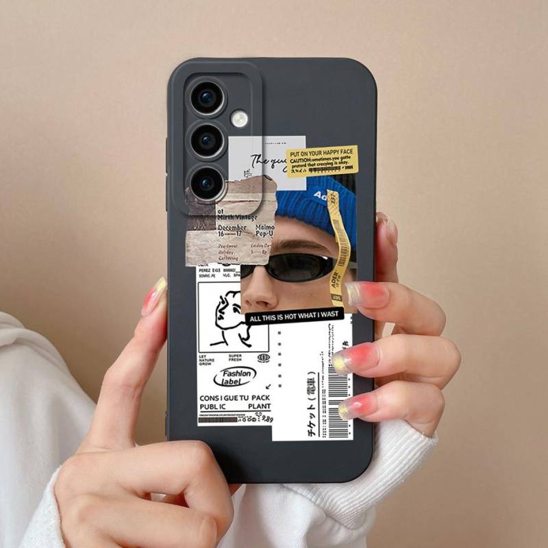 Für Samsung M15 A15 A55 A35 S24 Ultra S24+ F15 Telefonabdeckungsfälle Mode Junge Mädchen Hochwertiger weicher Kameraschutz Capas Bumper für Galaxy Samsung A55 von Joom DACH