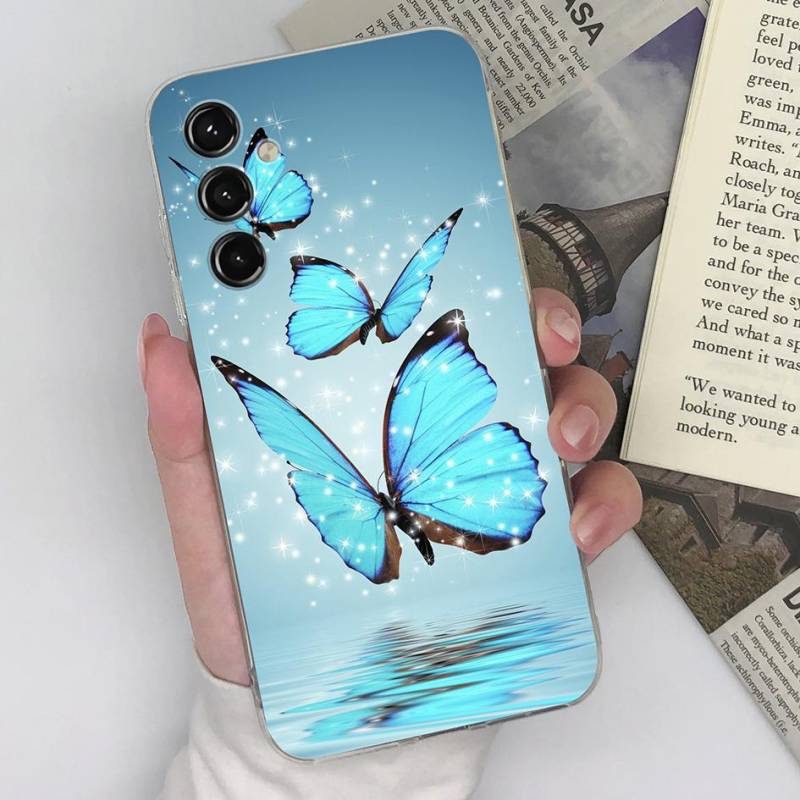 Für Samsung S20 S21 FE S22 S23+ Ultra S10 S11+ Note10 lite Hülle Fashion Butterfly Transparent Weiches Silikon für Samsung Galaxy Funda Coque Bumper Samsung M23 5G von Joom DACH