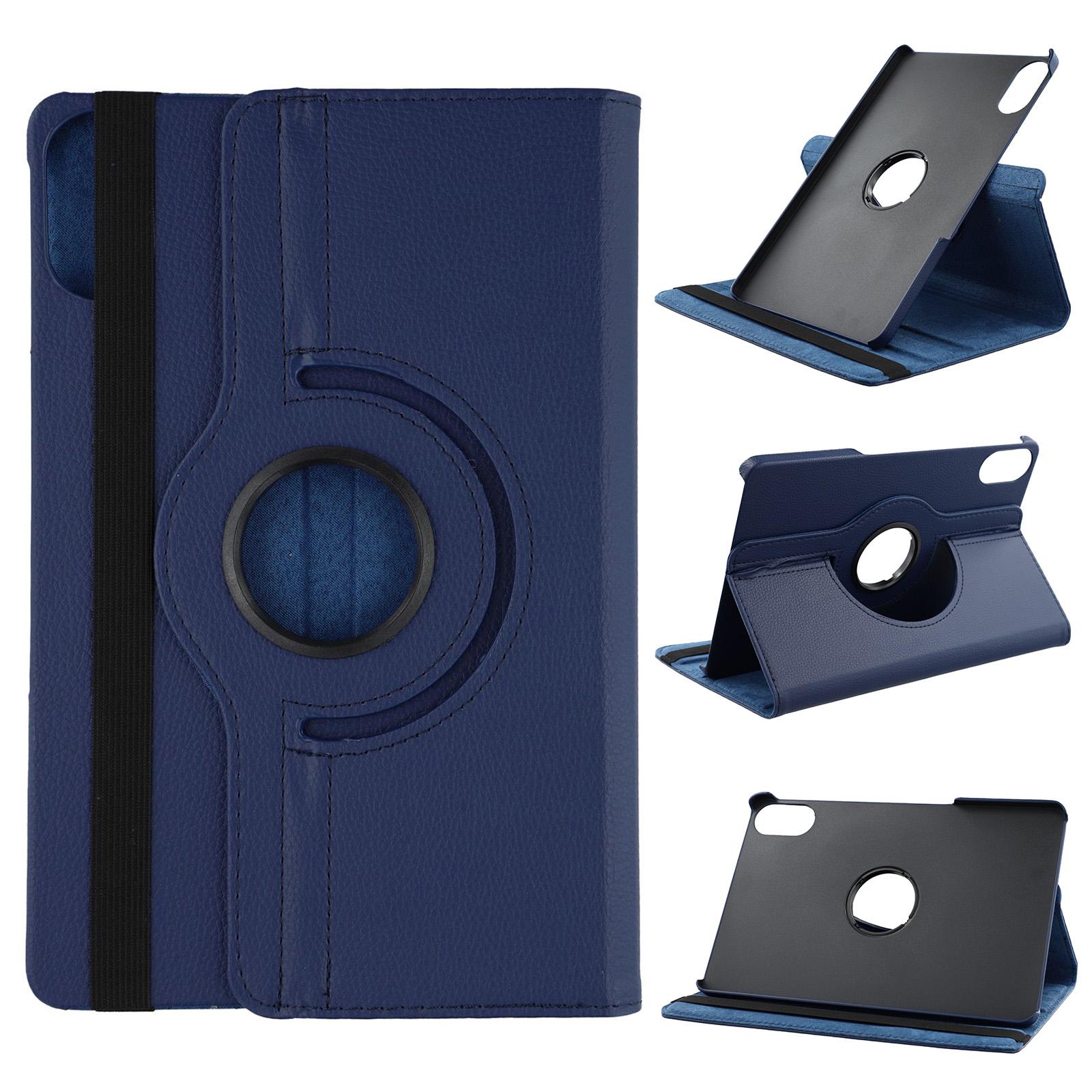 Für Xiaomi Redmi Pad 2 Hülle Drehständer PU-Leder+PC Tablet-Hülle mit Gummiband Dark Blue von Joom DACH