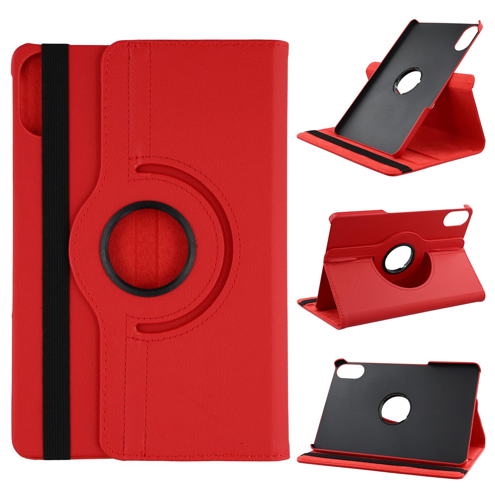 Für Xiaomi Redmi Pad 2 Hülle Drehständer PU-Leder+PC Tablet-Hülle mit Gummiband Red von Joom DACH