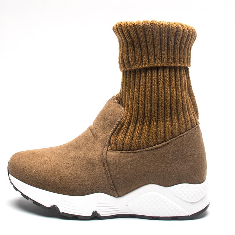 Fujin Damen-Winterstiefel, Schnee-Sneaker, Damen-Schneestiefel, Flock-Stretch-Socke, atmungsaktiv, Plattform, Plüschfell, Stiefeletten, Wildleder, warme Schuhe 40 braun Fujin Damen-Winterstiefel, Schnee-Sneaker, Damen-Schneestiefel, Flock-Stretch-Socke, atmungsaktiv, Plattform, Plüschfell, Stiefeletten, Wildleder, warme Schuhe 40 braun von Joom DACH