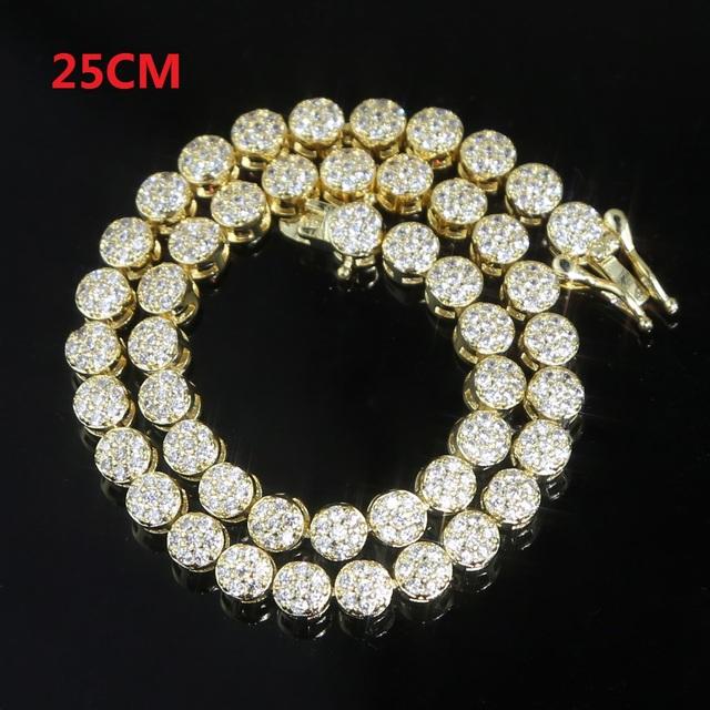 Funkelnde neue 5a Zirkonia Cz Tenniskette Hip Hop neue Kette für Fuß Frauen Sommer Iced Out Fußkettchen 25cm von Joom DACH