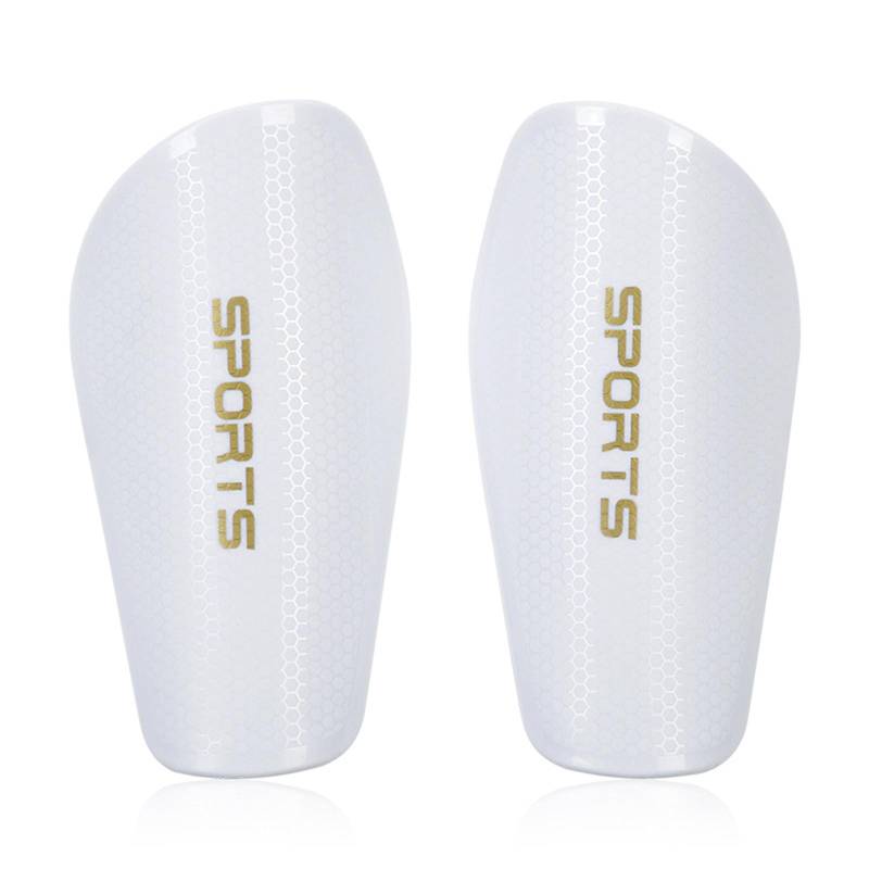 Fußball-Schienbeinschoner, Fußball-Schutzausrüstung für Erwachsene, Jugendliche, Kinder S weiß von Joom DACH