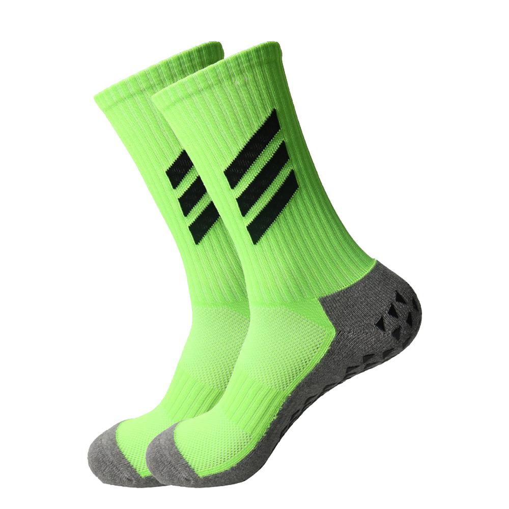 Fußballsocken für Männer und Frauen, rutschfeste Sportsocken, verdickte Sport-Griffsocken für Fußball Long grün von Joom DACH