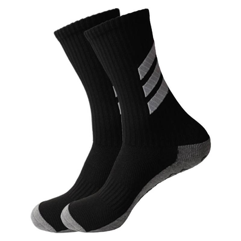 Fußballsocken für Männer und Frauen, rutschfeste Sportsocken, verdickte Sport-Griffsocken für Fußball Long schwarz Fußballsocken für Männer und Frauen, rutschfeste Sportsocken, verdickte Sport-Griffsocken für Fußball Long schwarz von Joom DACH