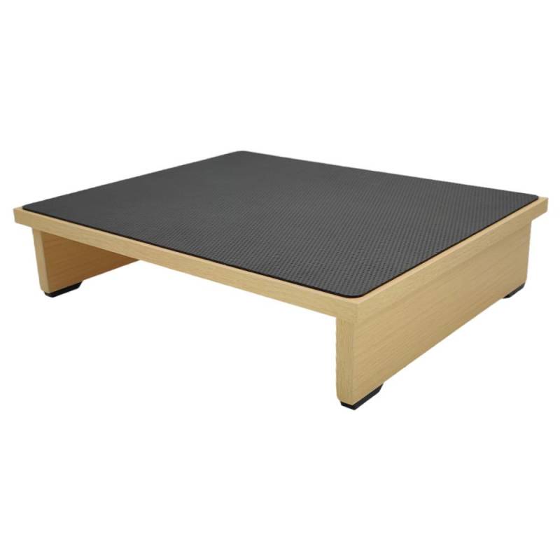 Fußhocker aus Holz mit Kissen, Fußstütze für Büro, Bad, Küche, Garten & Tritthocker, Schutz vor Müdigkeit und Krampfadern MIT Wood von Joom DACH