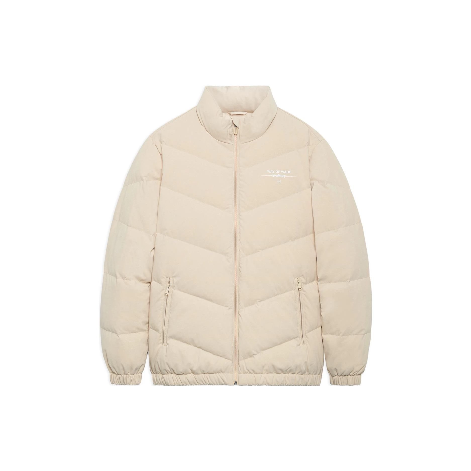 Futter Einfarbig Logo Print Stehkragen Daunenjacke Männer Oberbekleidung Milch-Braun AYMS143-4 XL von Joom DACH