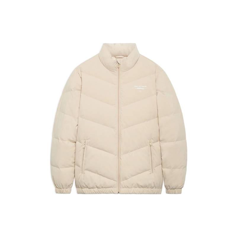 Futter Einfarbig Logo Print Stehkragen Daunenjacke Männer Oberbekleidung Milch-Braun AYMS143-4 XL von Joom DACH