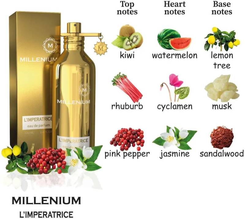 GABRELIA Eau de Parfum für Damen & Die Millenium-Serie mit 10 Duftarten zur Auswahl 100 ML gold von Joom DACH