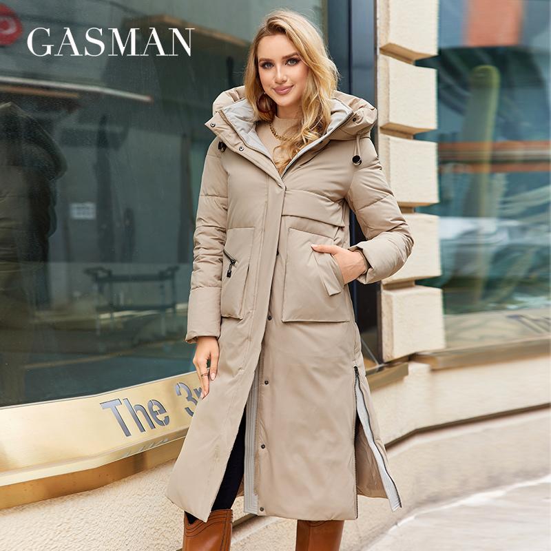 GASMAN 2023 Neue frauen Winter Jacke Lange Mit Kapuze Mäntel Frau Mode Warme Parkas Marke Hohe Qualität Weibliche Unten Jacken 83287 M khaki von Joom DACH