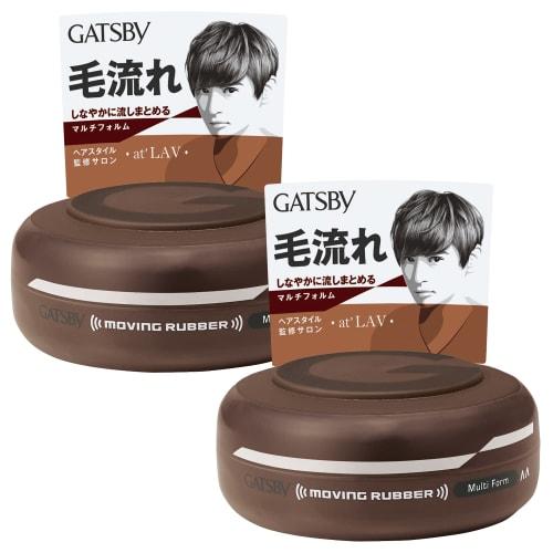 GATSBY Moving Rubber Multiform Herren Styling Haarwachs Set 80g (x 2) von Joom DACH