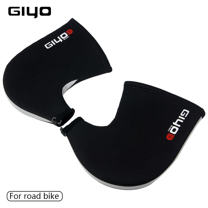 GIYO Winter Warm Radfahren Handschuh Männer Frauen Wind Wasserdichte Lenker Fäustlinge MTB Rennrad Bar Handschuhe Mitts Für Fahrrad Sicherheit Road black von Joom DACH