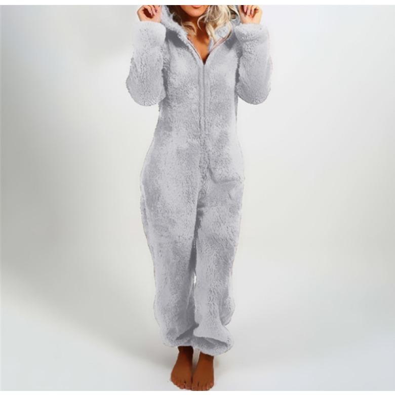 GMXIA Herbst- und Winter-Fleece- und verdickte Woll-Jumpsuits, Kapuzen-Pyjamas und Damen-Pyjamas XL von Joom DACH