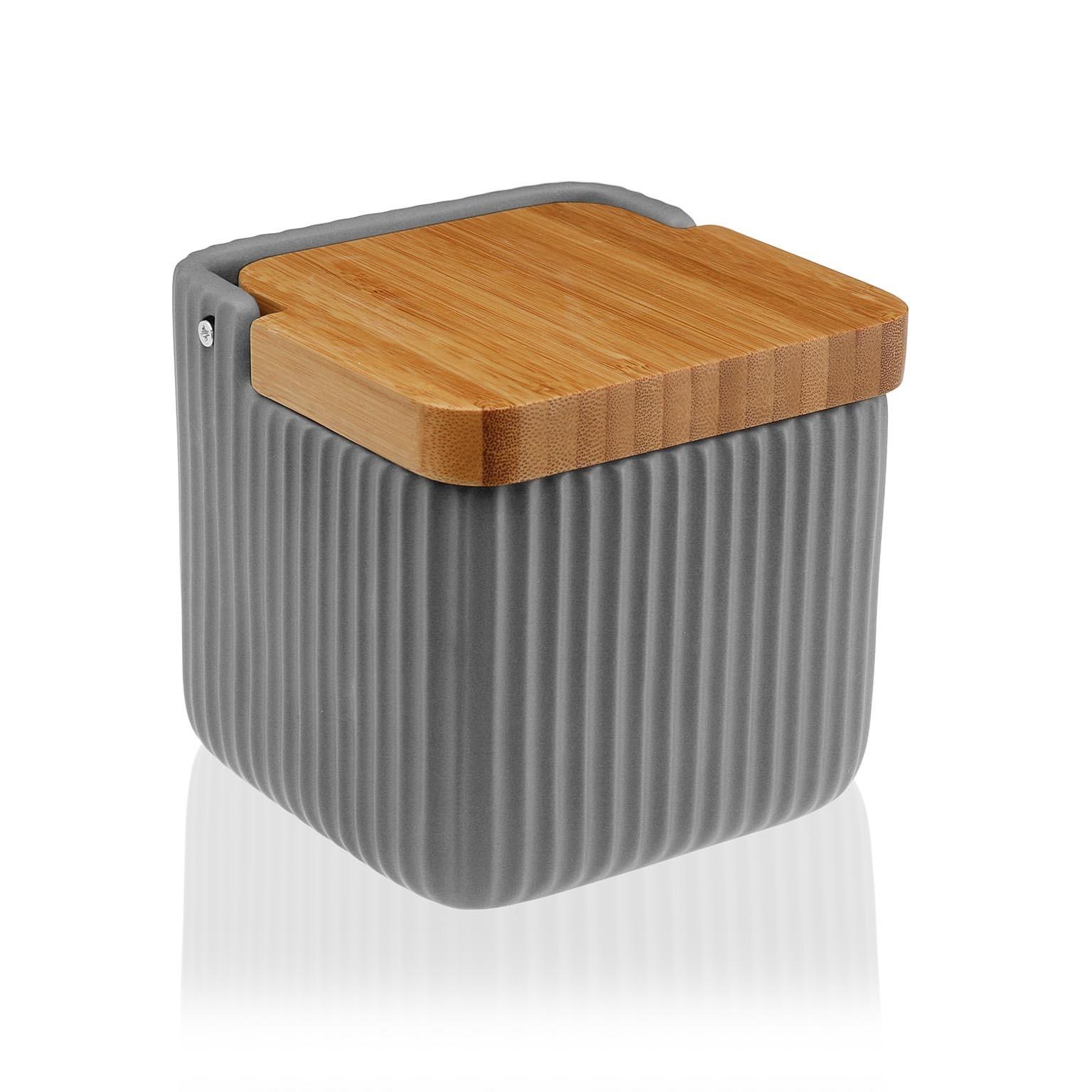 GRAU GESTREIFTER Salzstreuer von Joom DACH