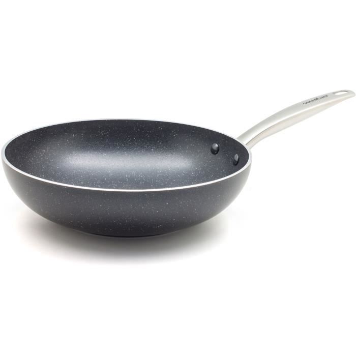 GREENCHEF Berlin Rocks Wok - Alle Herdarten + Induktion - Ø 28 cm - Keramik von Joom DACH