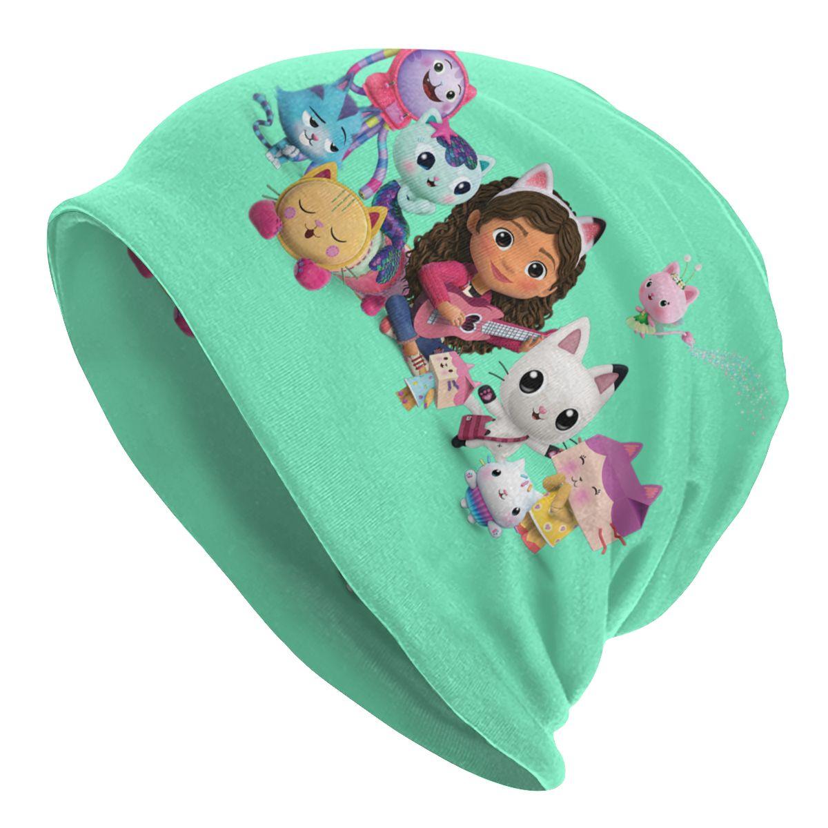 Gabbys Dollhouse Bonnet Femme Mode Strickmütze für Frauen Männer Herbst Winter Warm Gabby Cat Pandy Paws Beanies Caps 1 Knitted Hat von Joom DACH