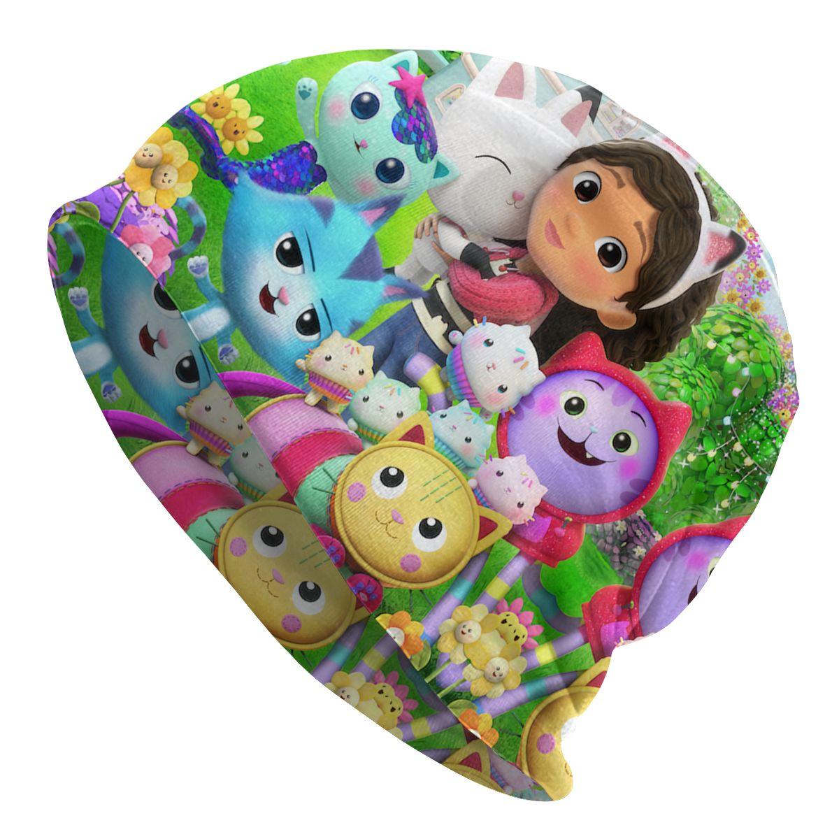 Gabbys Dollhouse Bonnet Femme Mode Strickmütze für Frauen Männer Herbst Winter Warm Gabby Cat Pandy Paws Beanies Caps 1 Knitted Hat von Joom DACH