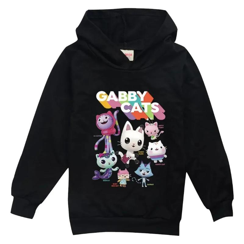 Gabbys Puppenhaus Hoodie Kinder Frühling Herbst Neu Kinder Langarm Mäntel Jungen Gabbys Katzen Sweatshirt Mädchen Freizeitkleidung 110 von Joom DACH