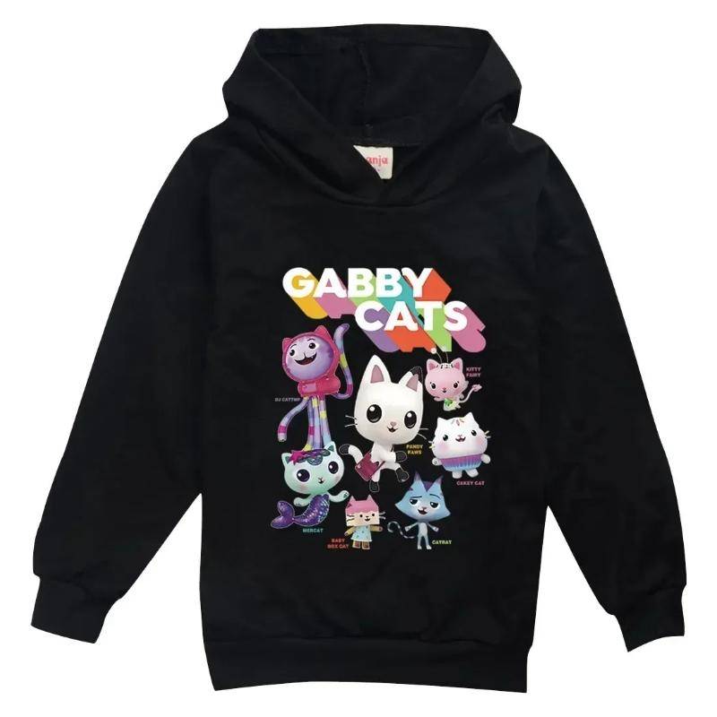 Gabbys Puppenhaus Hoodie Kinder Frühling Herbst Neu Kinder Langarm Mäntel Jungen Gabbys Katzen Sweatshirt Mädchen Freizeitkleidung 110 von Joom DACH
