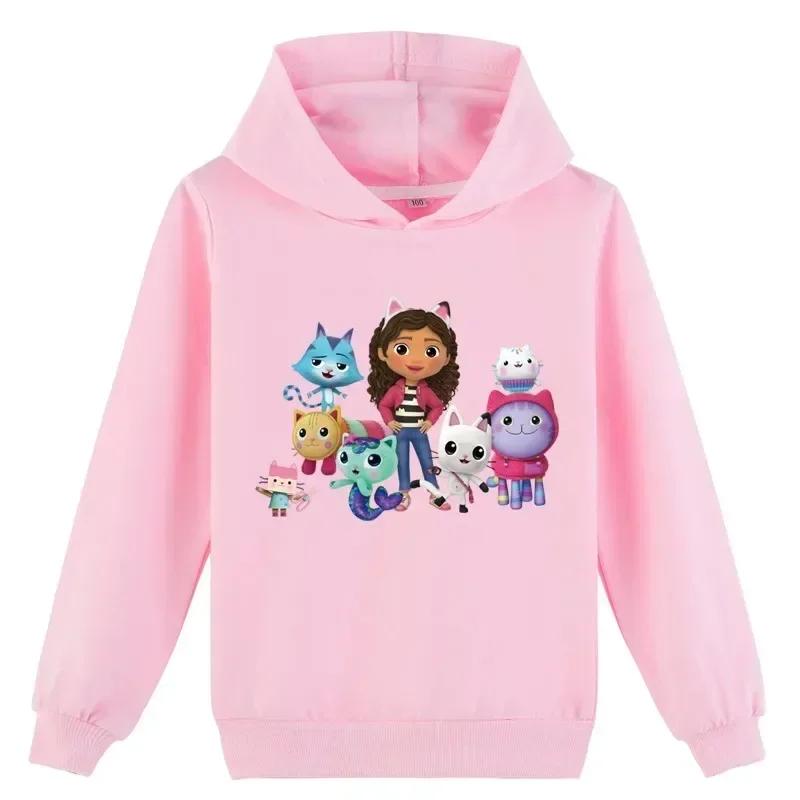 Gabbys Puppenhaus Hoodie Kinder Frühling Herbst Neu Kinder Langarm Mäntel Jungen Gabbys Katzen Sweatshirt Mädchen Freizeitkleidung 130 von Joom DACH