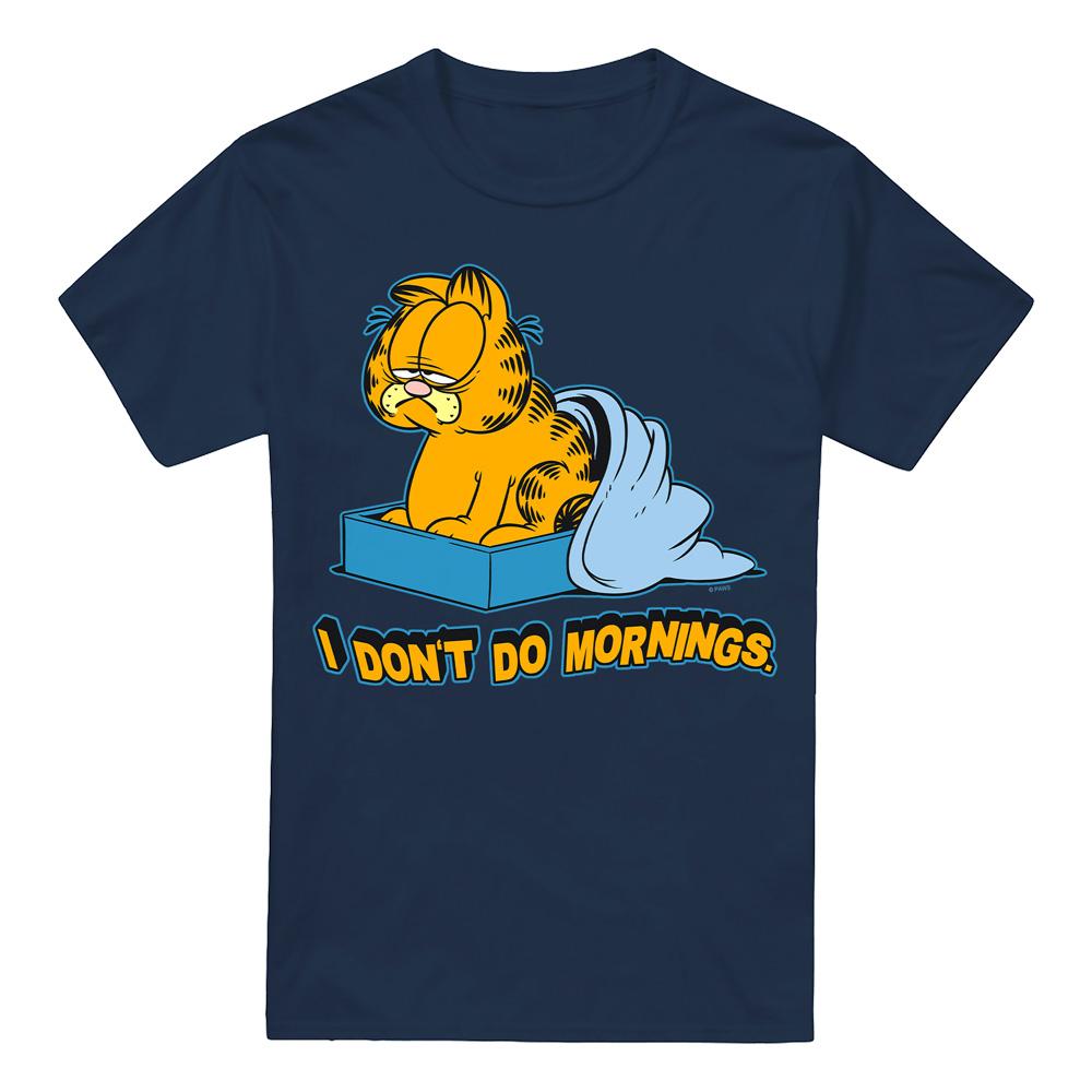 Garfield Herren Ich mag keine Morgen T-Shirt 3XL dunkelblau von Joom DACH