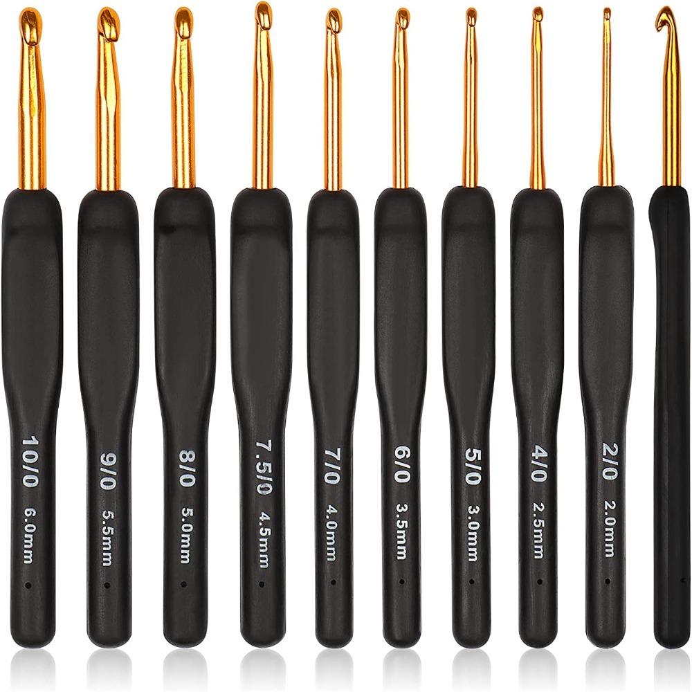 Garn-Häkelnadeln, Häkelnadel-Set, Aluminium-Häkelnadeln, Häkelnadeln für arthritische Hände von Joom DACH