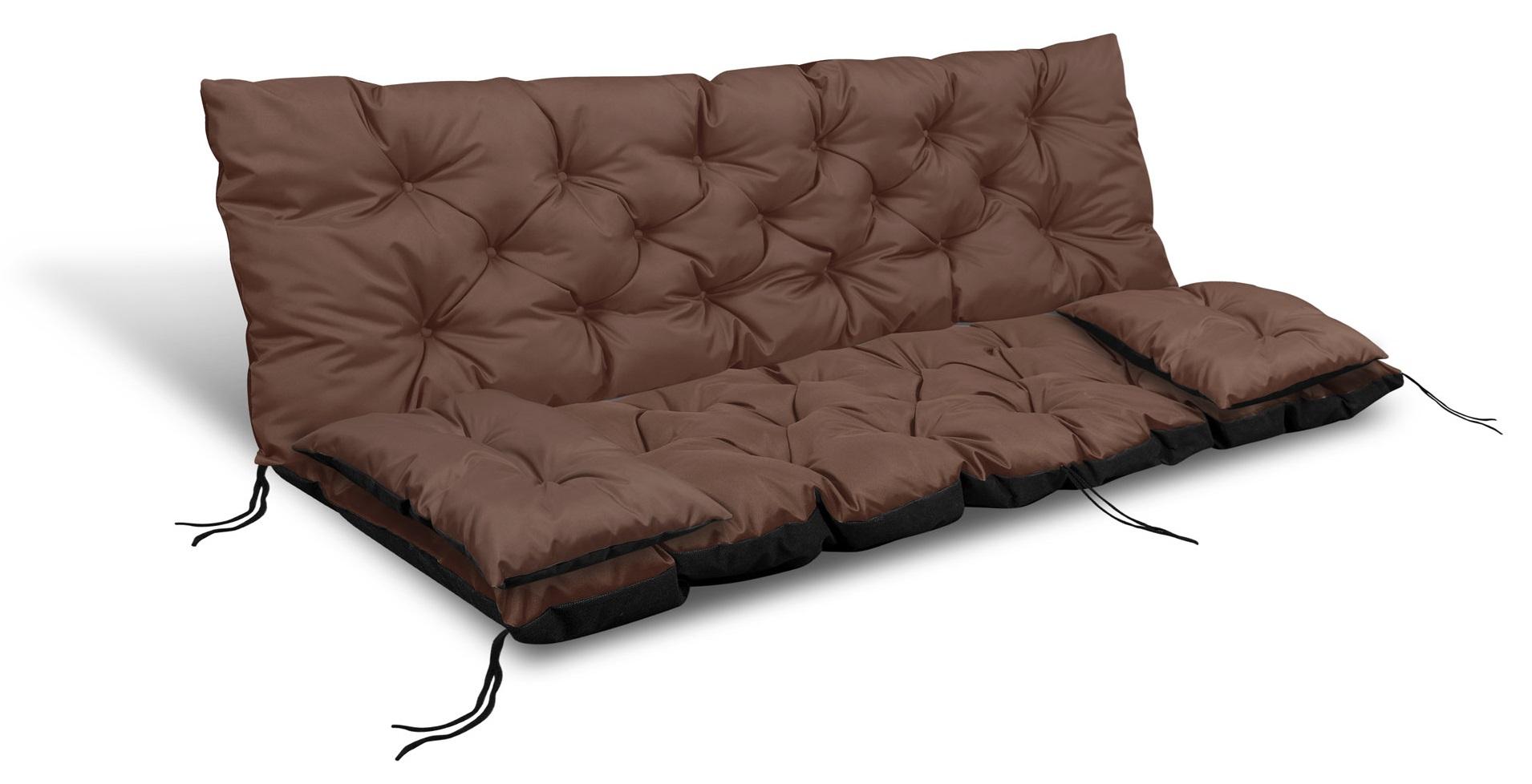 Gartenkissen für eine Bank, eine Schaukel, wasserdicht mit Schnüren, gebunden + kleine Kissen 180x60x50 braun Gartenkissen für eine Bank, eine Schaukel, wasserdicht mit Schnüren, gebunden + kleine Kissen 180x60x50 braun von Joom DACH