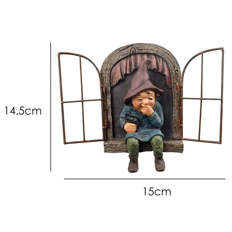 Gartenzwerg-Ornamente, Zwergharz-Kunsthandwerk, Gartenornamente, Statue, Dekoration, Outdoor-Kunsthandwerk, Ornamente von Joom DACH