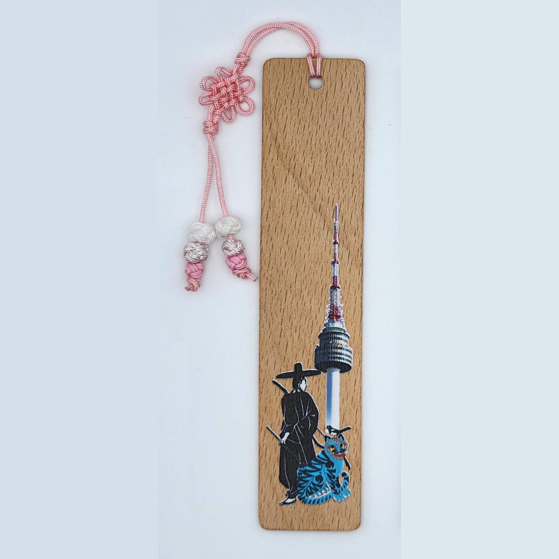 Gat Archer, Blauer Tiger mit Elster, N-Turm(Namsan-Turm) Lesezeichen Umweltfreundlich von Joom DACH