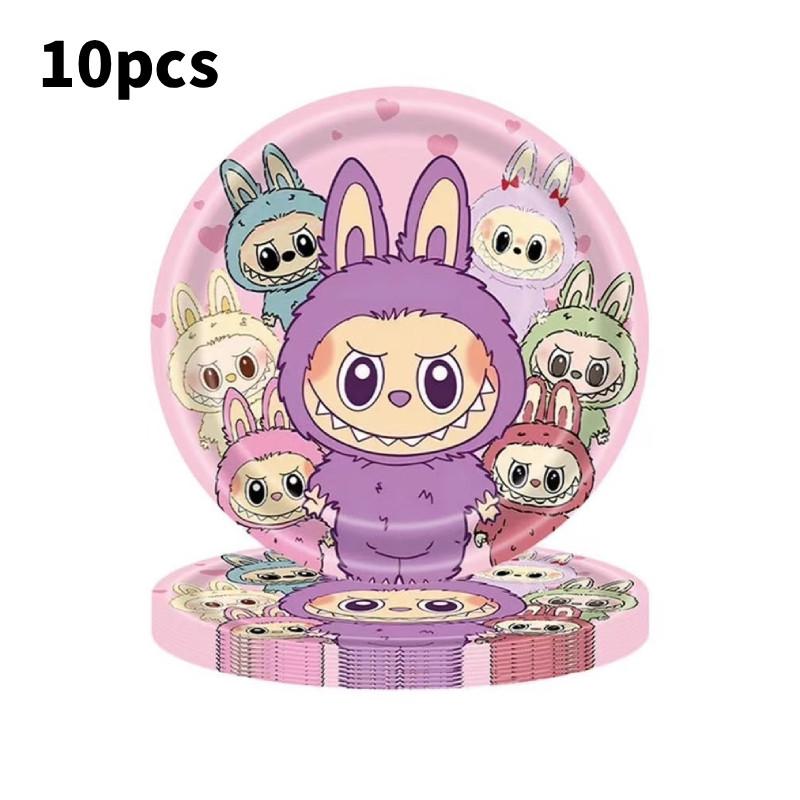 Geburtstagsfeier Dekoration Tischdecke Geschirr Party Banner Requisiten-Set 7Inch Plates von Joom DACH