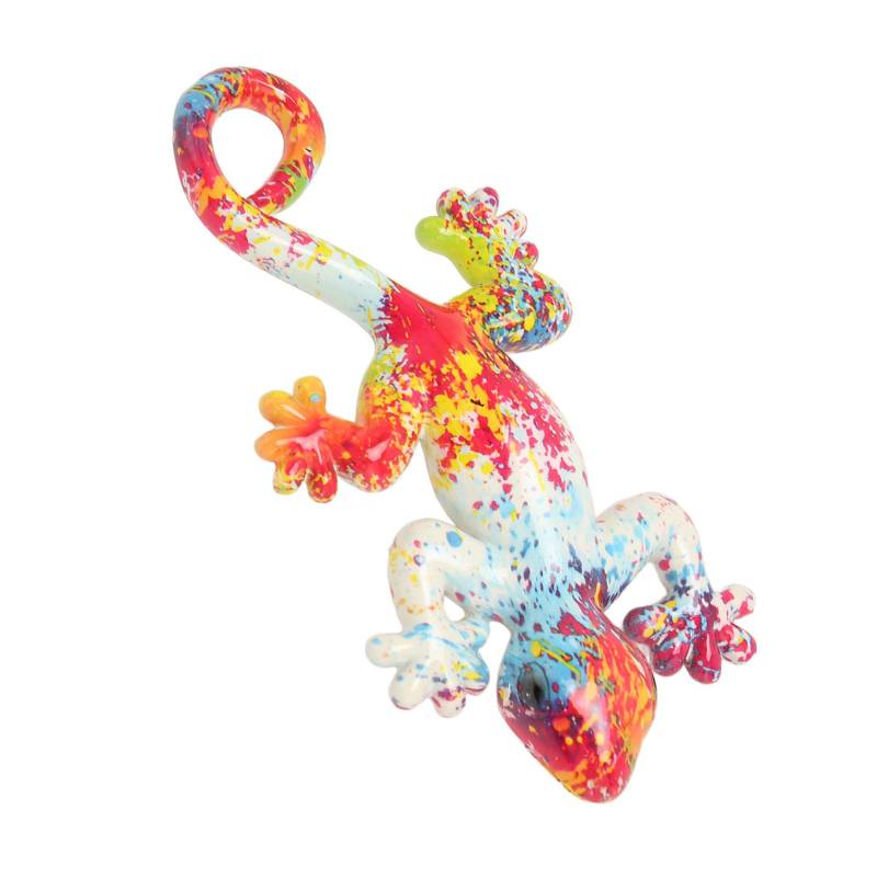 Gecko Wand Dekor Helle Farben Farbecht Harz 5,9 in Lange 3,1 in Breite Eidechse Garten Skulptur für von Joom DACH