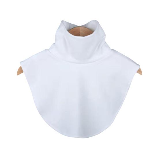 Gefälschte Kragen für Damen, elastisch, einfarbig, hoher Kragen, Herbst/Winter, vielseitig, lässiger Stil, unten, falscher Kragen weiß von Joom DACH