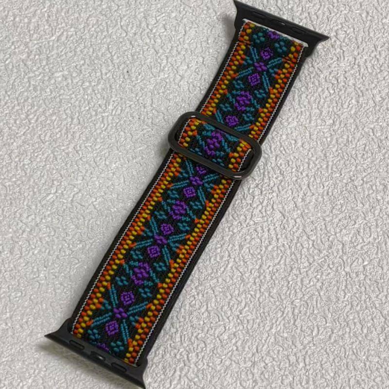 Geflochtenes Nylon Apple Smartwatch-Armband mit verstellbarer Schiebeschnalle für alle Serien 38mm/40mm/41mm no package von Joom DACH