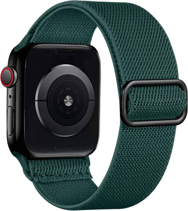 Geflochtenes Nylon Apple Smartwatch-Armband mit verstellbarer Schiebeschnalle für alle Serien 38mm/40mm/41mm no package von Joom DACH