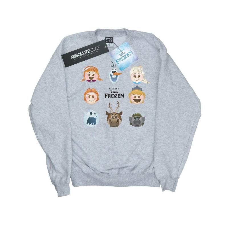Gefrorenes Mädchen-Kopf-Sweatshirt 9-11 Years grau von Joom DACH