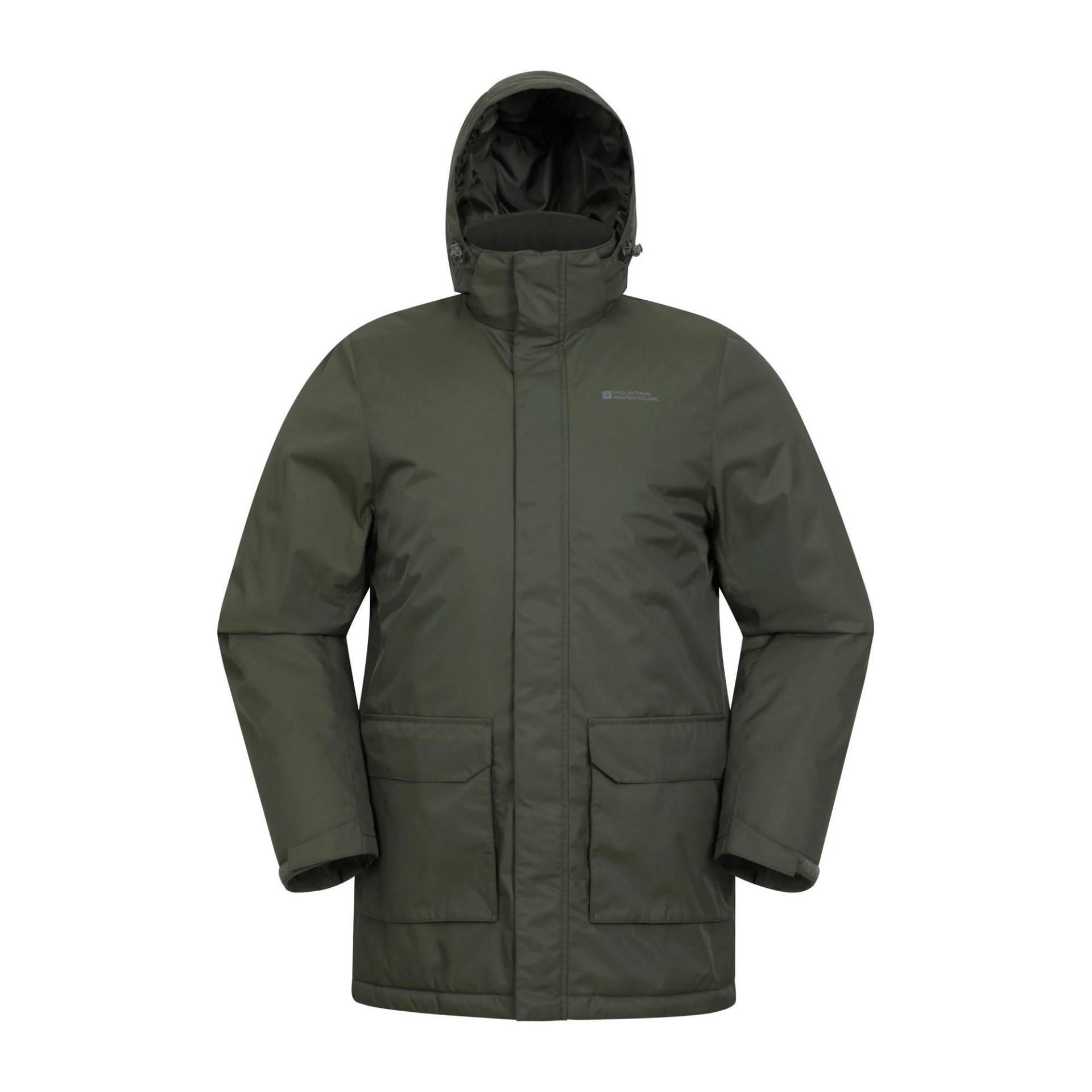 Gefütterter Ranger-Parka von Mountain Warehouse für Herren L khaki/grün von Joom DACH